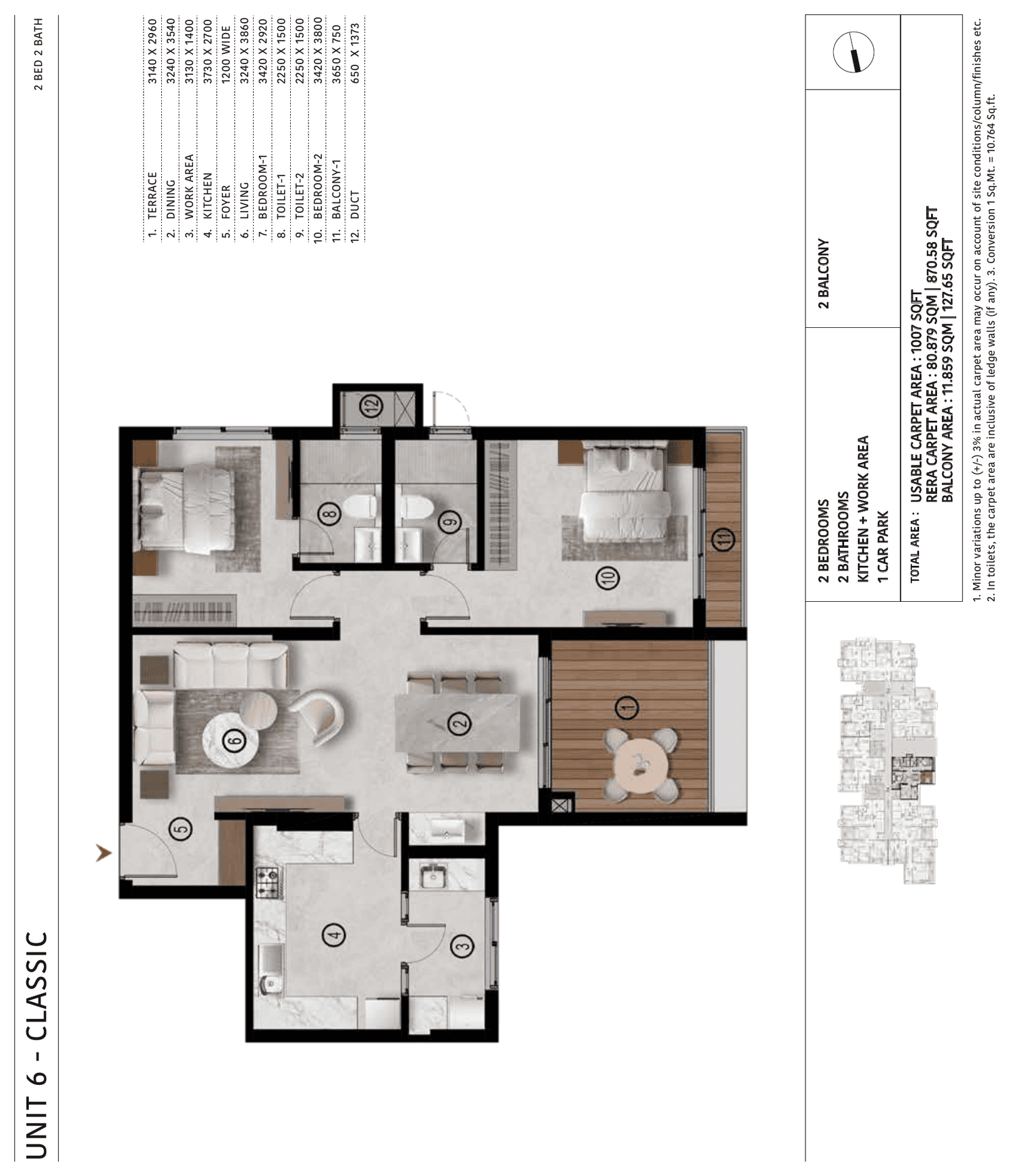 Unit 06 Classic floor plan
